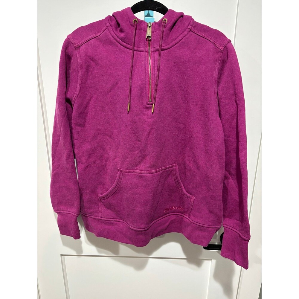 Carhartt Clarksburg 1/4 Zip Hoodie Sweatshirt Women’s size XL Magenta Pink
